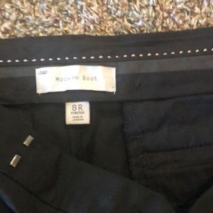 Gap modern Boot cut 8R black pants